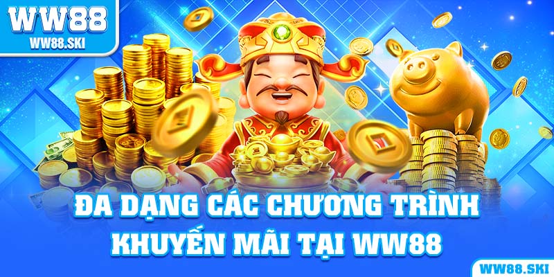 Đa dạng các chương trình khuyến mãi tại ww88